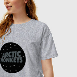 Футболка оверсайз женская Arctic Monkeys: Black, цвет: меланж — фото 2