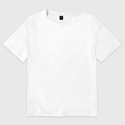 Футболка оверсайз женская OWSLA, цвет: белый