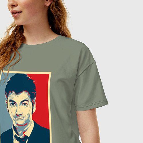 Женская футболка оверсайз Allons-y Poster / Авокадо – фото 3