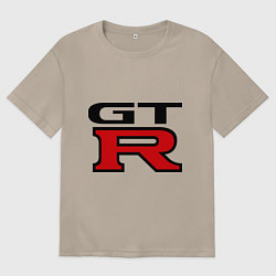 Футболка оверсайз женская Gtr, цвет: миндальный