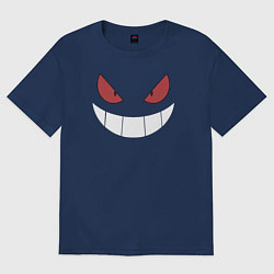 Футболка оверсайз женская Gangar Face, цвет: тёмно-синий