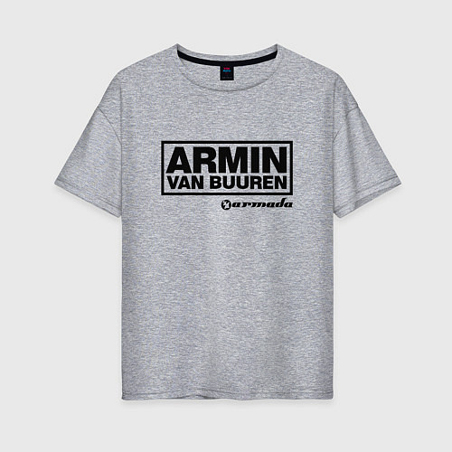 Женская футболка оверсайз Armin van Buuren / Меланж – фото 1