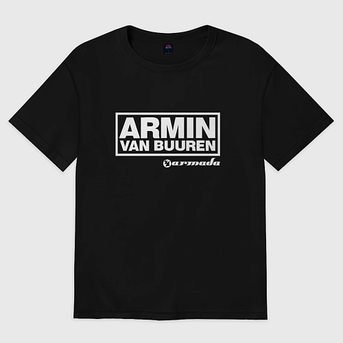 Женская футболка оверсайз Armin van Buuren / Черный – фото 1