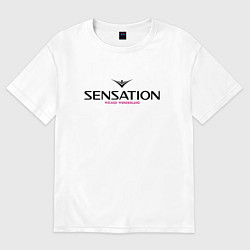 Футболка оверсайз женская Sensation: Wicked Wonderland, цвет: белый