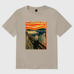 Футболка оверсайз женская Крик, цвет: миндальный