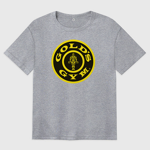 Женская футболка оверсайз Gold's Gym / Меланж – фото 1