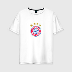Футболка оверсайз женская Super Bayern 1900, цвет: белый