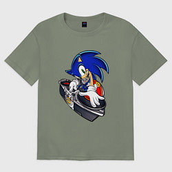 Футболка оверсайз женская Sonic, цвет: авокадо