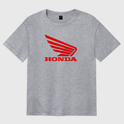 Футболка оверсайз женская Honda Red, цвет: меланж