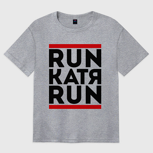 Женская футболка оверсайз Катя / Меланж – фото 1