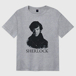Футболка оверсайз женская Sherlock Art, цвет: меланж