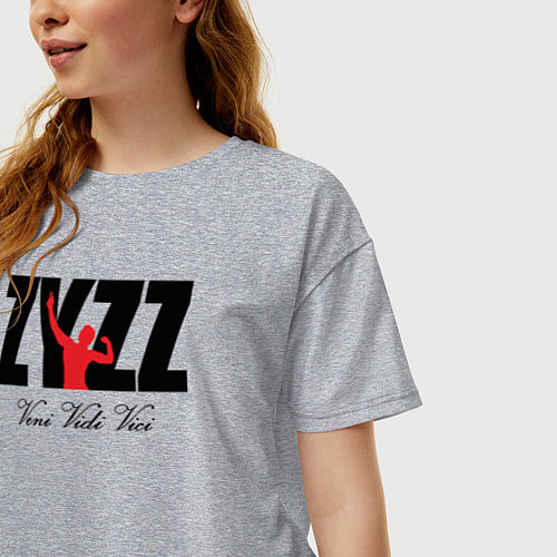 Женская футболка оверсайз Zyzz / Меланж – фото 3