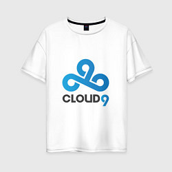 Футболка оверсайз женская Cloud9, цвет: белый