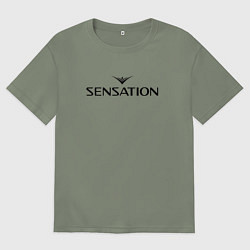 Футболка оверсайз женская Sensation, цвет: авокадо