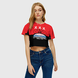 Футболка 3D укороченная женская Amsterdam t-shirt, цвет: 3D-принт — фото 2