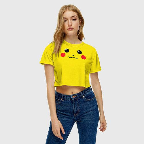 Женский топ Happy Pikachu / 3D-принт – фото 3