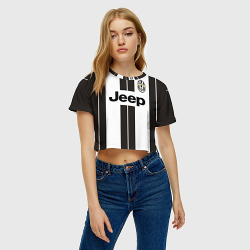 Женский топ Juventus FC: Jeep / 3D-принт – фото 3