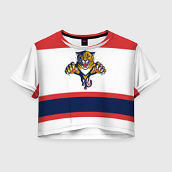 Футболка 3D укороченная женская Florida Panthers, цвет: 3D-принт