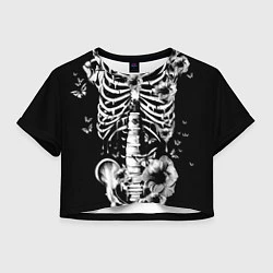 Женский топ Floral Skeleton