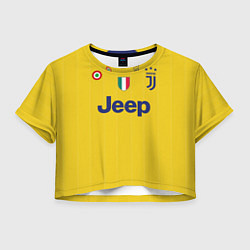 Футболка 3D укороченная женская Juventus FC: Dybala Guest 17/18, цвет: 3D-принт