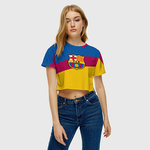 Женский топ FC Barcelona 2018 Colors / 3D-принт – фото 3