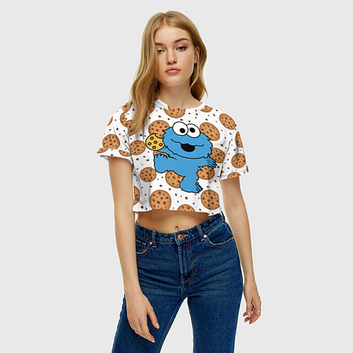 Женский топ Cookie Monster / 3D-принт – фото 3