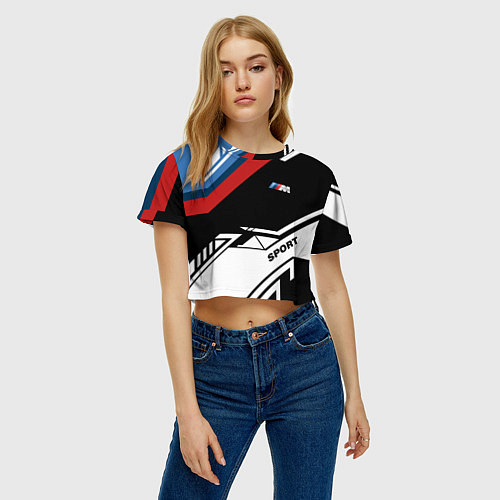 Женский топ BMW GEOMETRY SPORT БМВ M PERFORMANCE / 3D-принт – фото 3