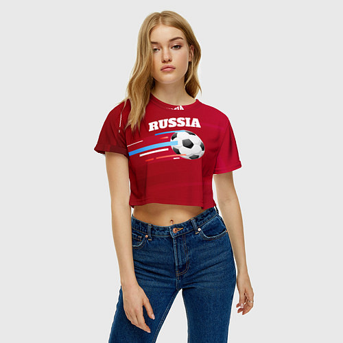 Женский топ Russia Football / 3D-принт – фото 3