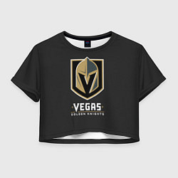 Футболка 3D укороченная женская Vegas: Golden Knights, цвет: 3D-принт