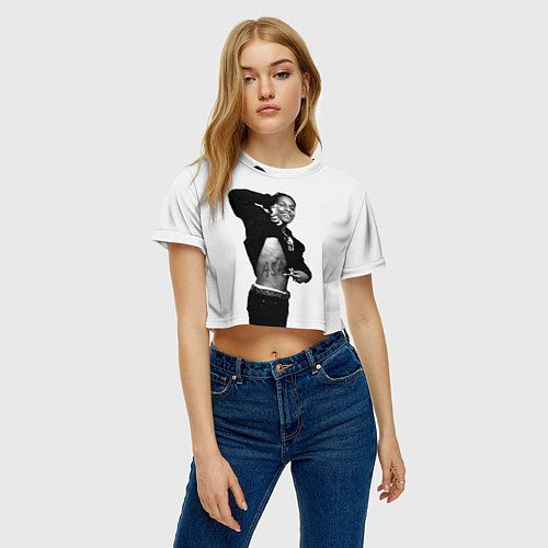 Женский топ ASAP Rocky: White Fashion / 3D-принт – фото 3