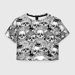 Женский топ Hipster skulls