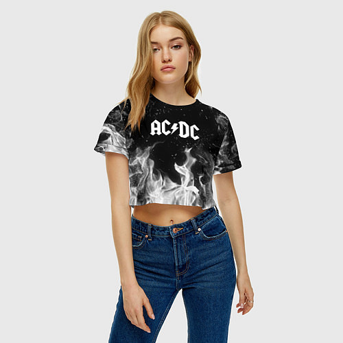 Женский топ AC DC / 3D-принт – фото 3