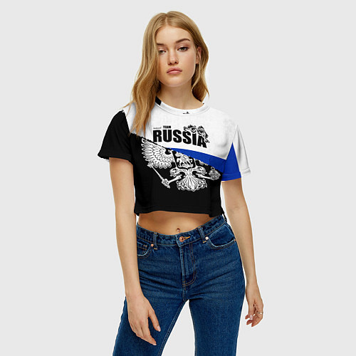 Женский топ Russia / 3D-принт – фото 3