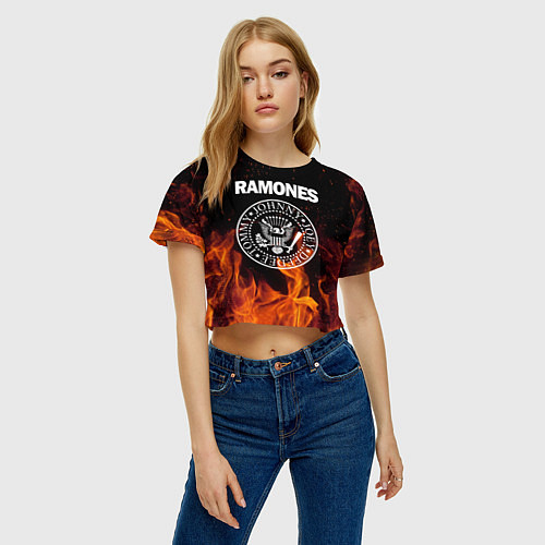 Женский топ Ramones / 3D-принт – фото 3