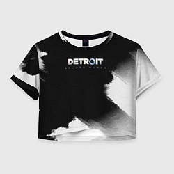 Футболка 3D укороченная женская Detroit:Become Human, цвет: 3D-принт
