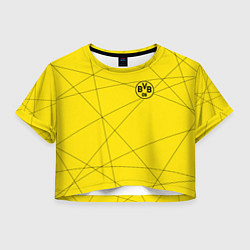 Футболка 3D укороченная женская BORUSSIA, цвет: 3D-принт