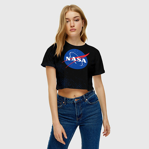 Женский топ NASA НАСА / 3D-принт – фото 3