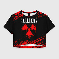 Футболка 3D укороченная женская STALKER 2 СТАЛКЕР 2, цвет: 3D-принт