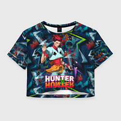 Футболка 3D укороченная женская Хисока Hunter x Hunter, цвет: 3D-принт