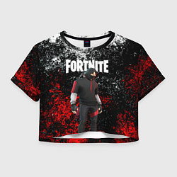 Футболка 3D укороченная женская IKONIK FORTNITE, цвет: 3D-принт