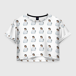 Футболка 3D укороченная женская OG Buda, цвет: 3D-принт