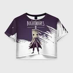 Футболка 3D укороченная женская Mono, цвет: 3D-принт