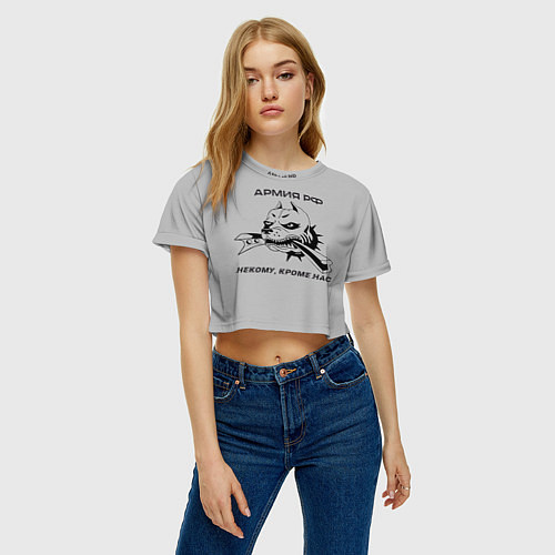 Женский топ ЖДВ ВС РФ / 3D-принт – фото 3