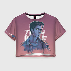 Футболка 3D укороченная женская Teen Wolf Scott McCall, цвет: 3D-принт