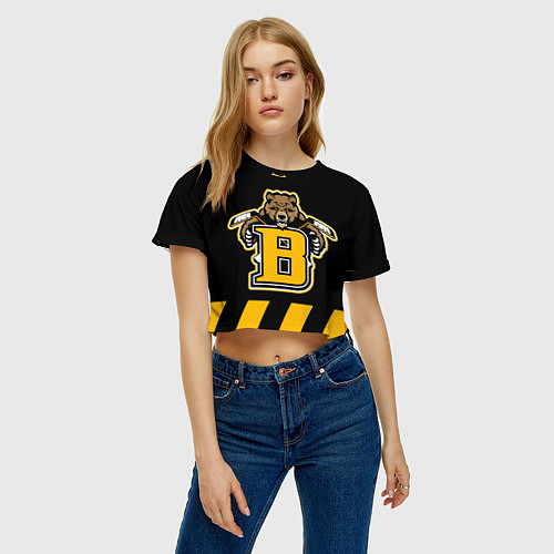Женский топ BOSTON BRUINS / 3D-принт – фото 3