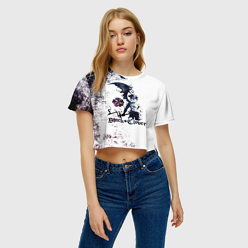 Женский топ Чёрный демонический Аста Либе / 3D-принт – фото 3