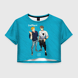 Футболка 3D укороченная женская Старшая Инаризаки Haikyuu!!, цвет: 3D-принт