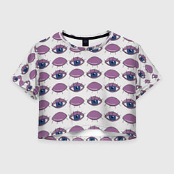 Женский топ Глаза фиолетовые