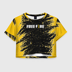 Футболка 3D укороченная женская Garena Free Fire - День Booyah, цвет: 3D-принт