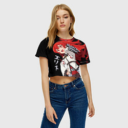 Футболка 3D укороченная женская Реинкарнация безработного - Эрис Бореас Грейрат,, цвет: 3D-принт — фото 2